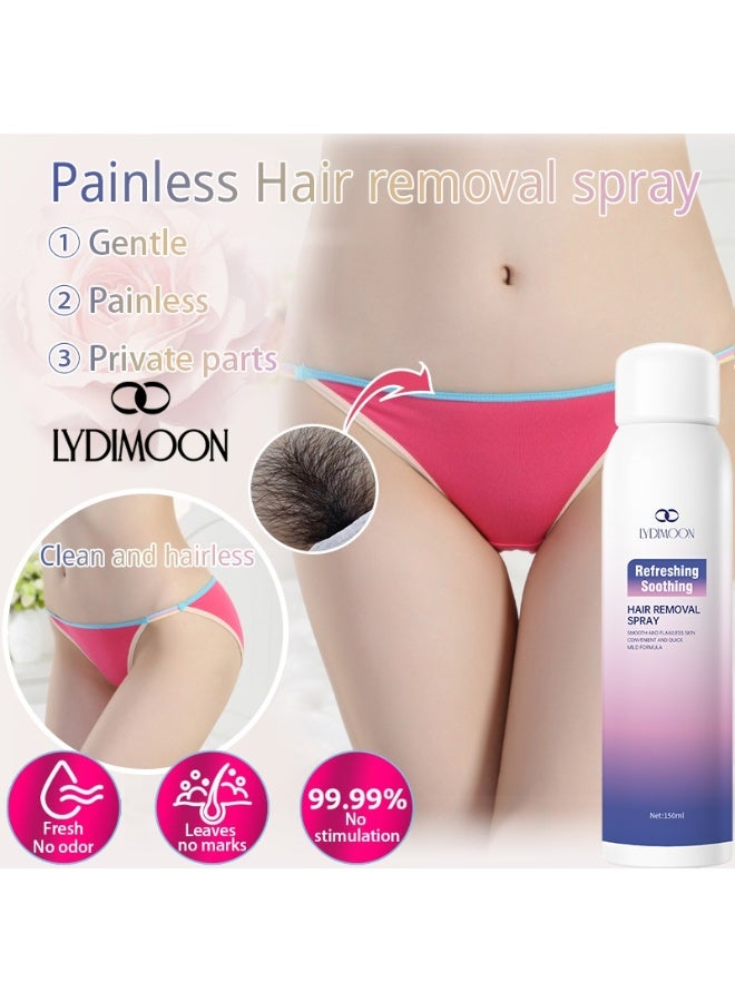 LYDIMOON Painless hair removal spray refreshing soothing 150ml - Image 1