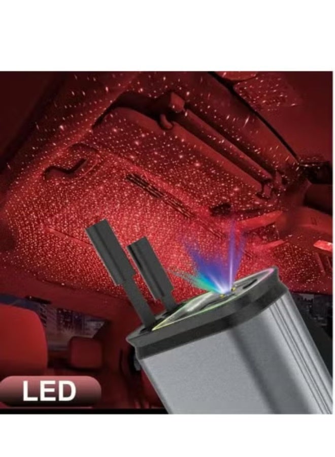 TIGER 4-in-1 Retractable Car Charger with Starry Sky Projector & LED Light, Fast USB Car Phone Charger with Retractable Cables, Multi-Device Charging Adapter for Cars – Compact & Durable - Image 2