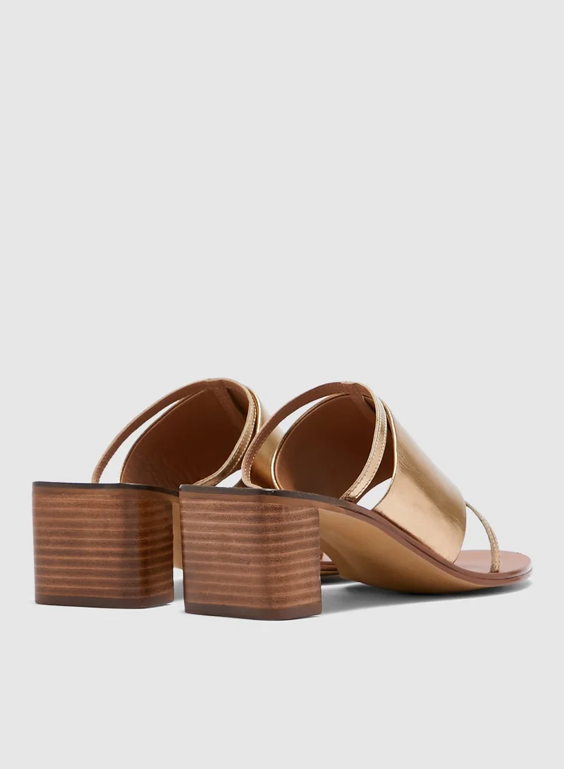 TOPSHOP Violet Mule Sandal - Gold