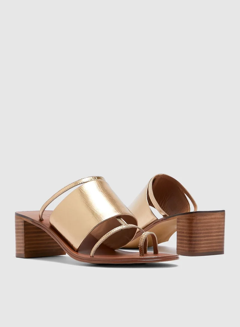 TOPSHOP Violet Mule Sandal - Gold