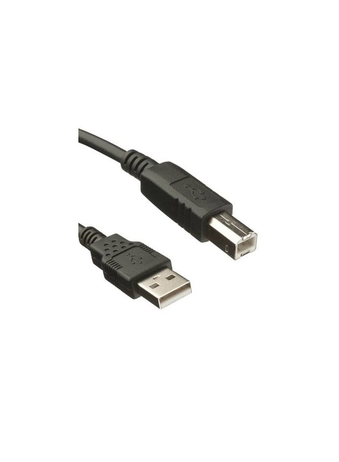 كابل طابعة بمنفذ USB 2.0 Type A إلى ذكر Type B أسود - Image 2