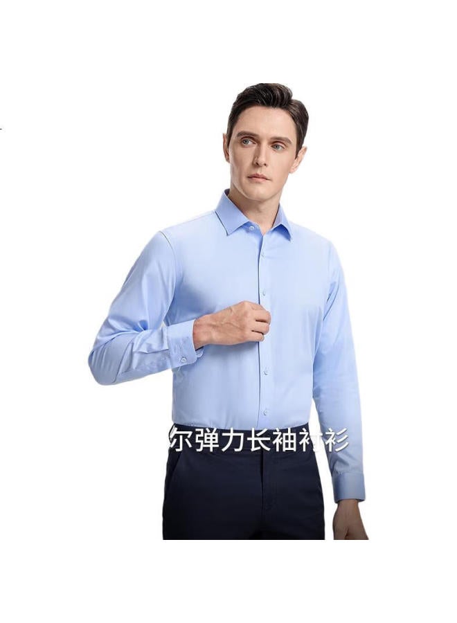Shanshan [Tencel Modal 40S] Long-Sleeve Shirt, Four-Season Wrinkle-Resistant, Men'S Turn-Down Collar Shirt, Professional Formal Wear - Image 3