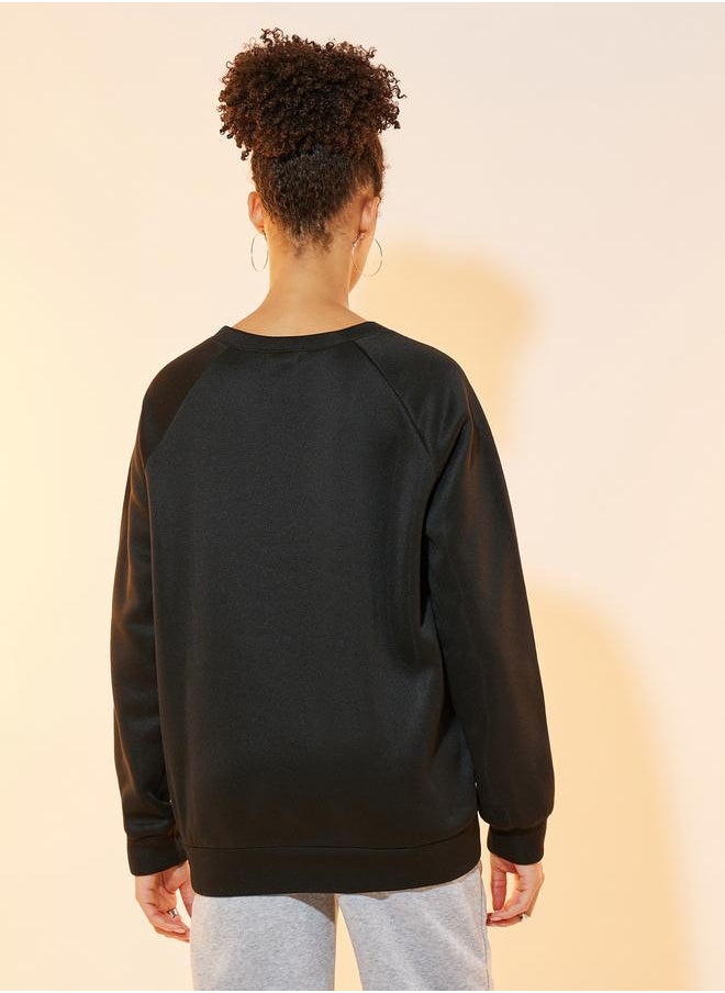 Styli - Regular Fit Raglan Sleeves Sweatshirt - Image 1