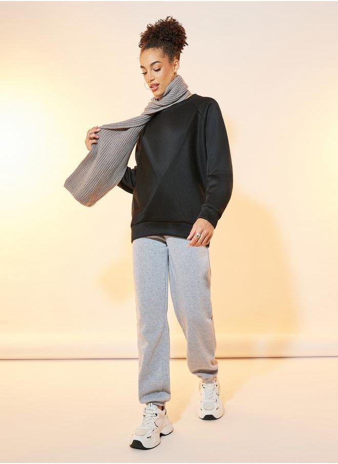 Styli - Regular Fit Raglan Sleeves Sweatshirt - Image 1