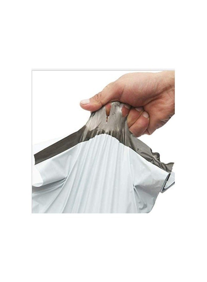 DCGPAC, White Poly Mailers Bags, AWB Window, Flap Seal | 15 x 20cm Adhesive Self-Seal Shipping Bags, Envelopes for Packaging Delivery 100Pcs/Pack | Ideal for Posting Parcels and Clothes - Image 5