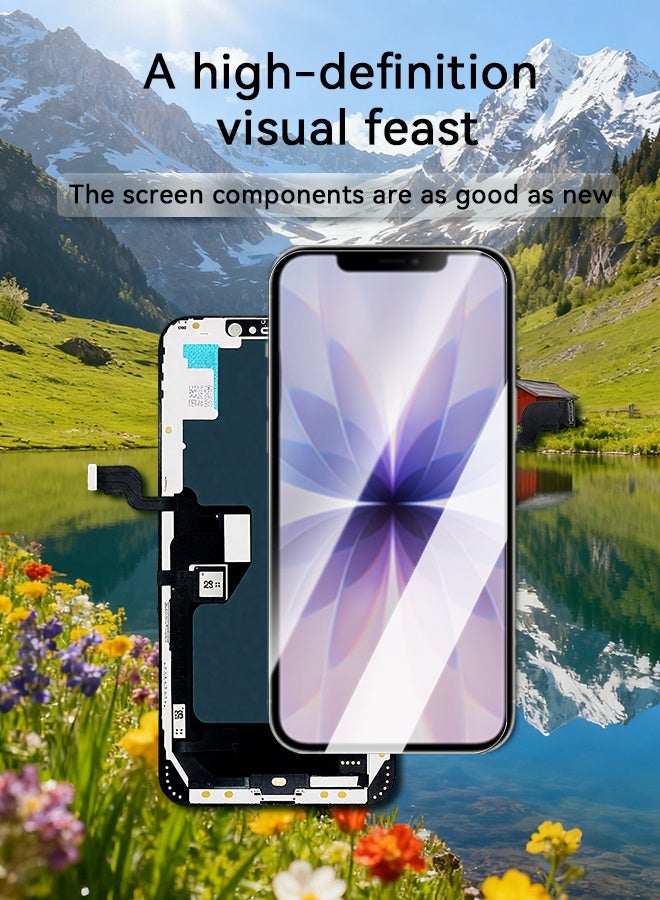 iPhone X Screen Replacement Kit，3D Touch LCD Screen Display 5.8 inch Digitizer Frame Assembly can move IC without pop-up window - Image 5