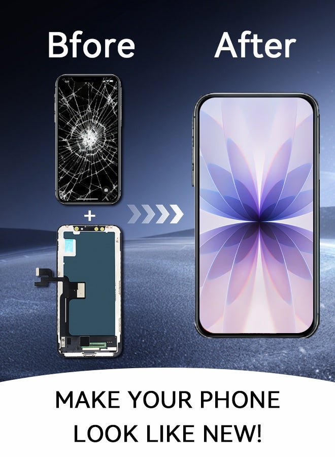 iPhone X Screen Replacement Kit，3D Touch LCD Screen Display 5.8 inch Digitizer Frame Assembly can move IC without pop-up window - Image 4