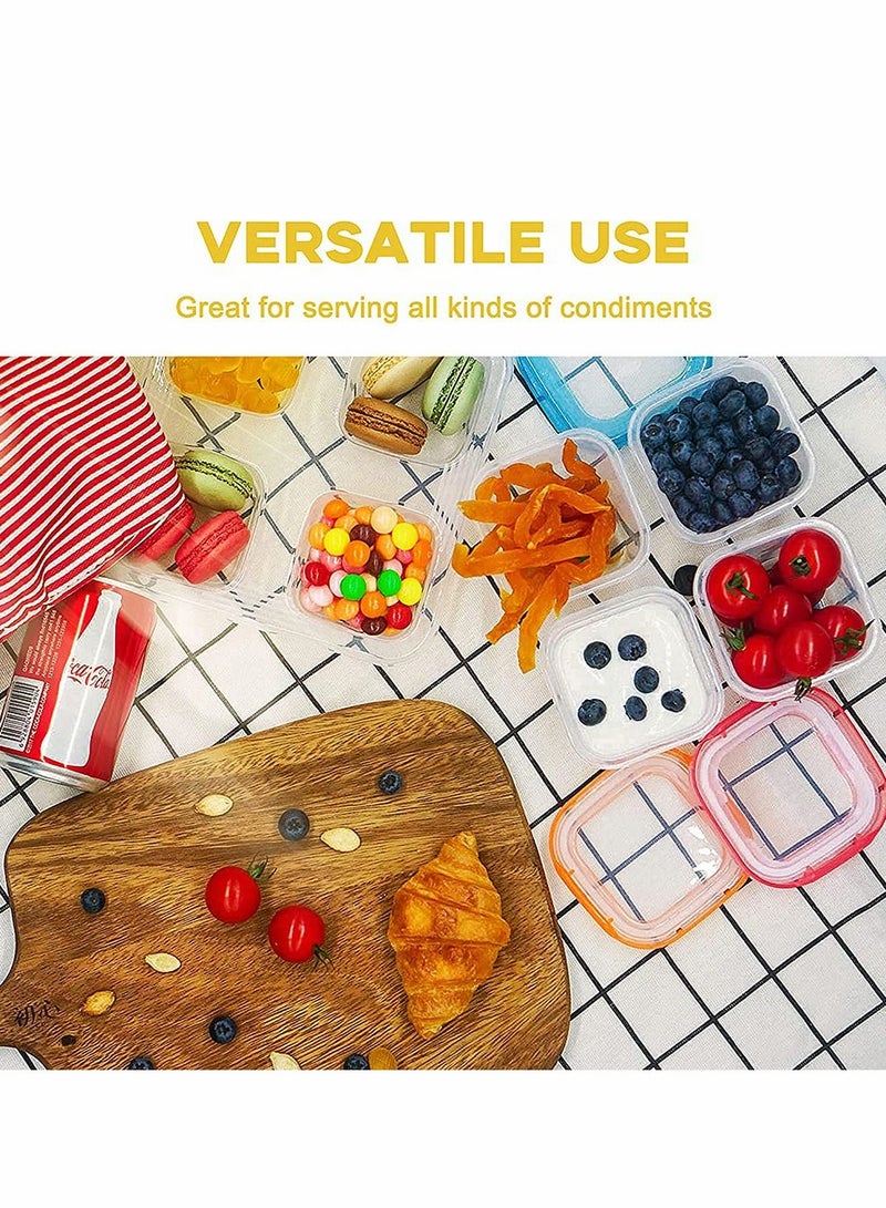 Leakproof BPA Free Baby Food Containers Set 6Pcs 2oz Soft Base Dishwasher Safe Ideal for Freezer and Microwave - Image 3