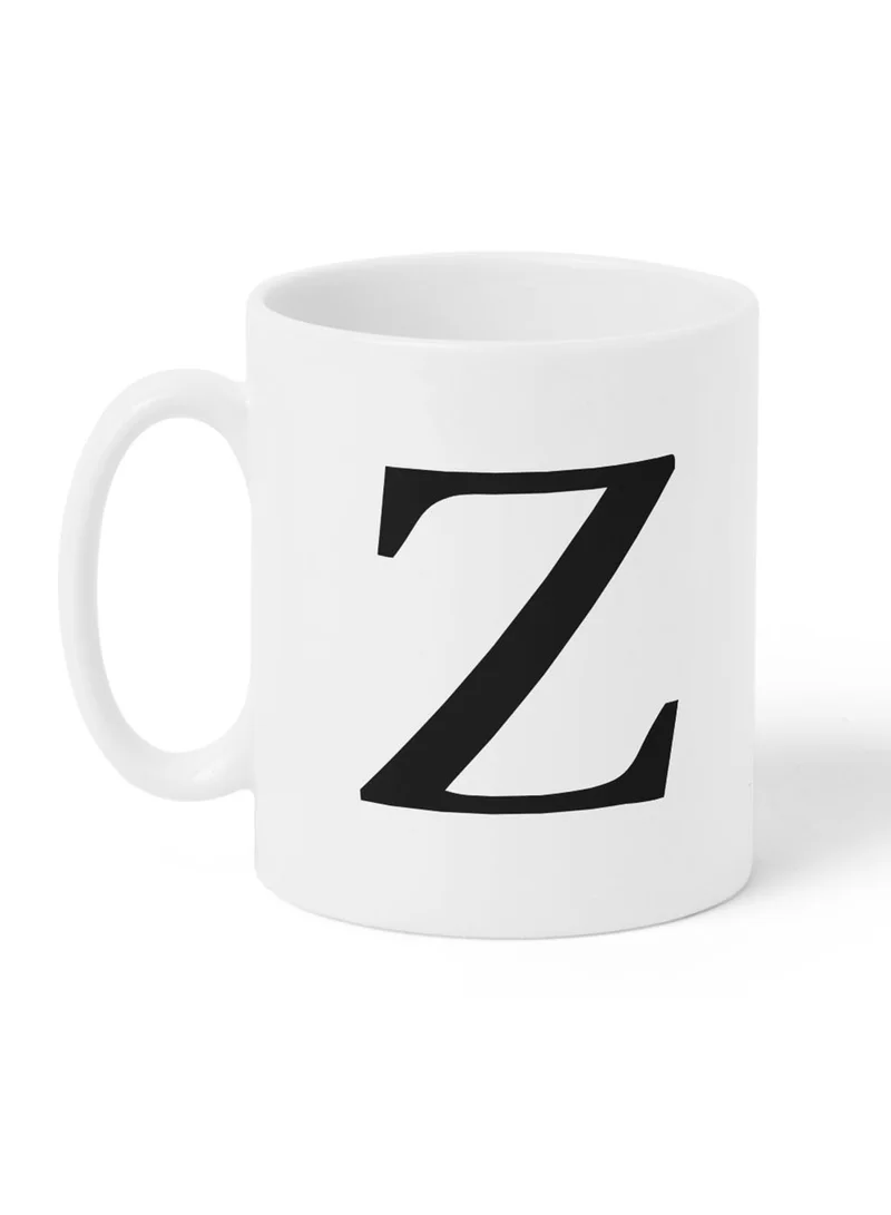 لوحة كوب سيراميك  أونصة بتصميم حرف  على الجانبين