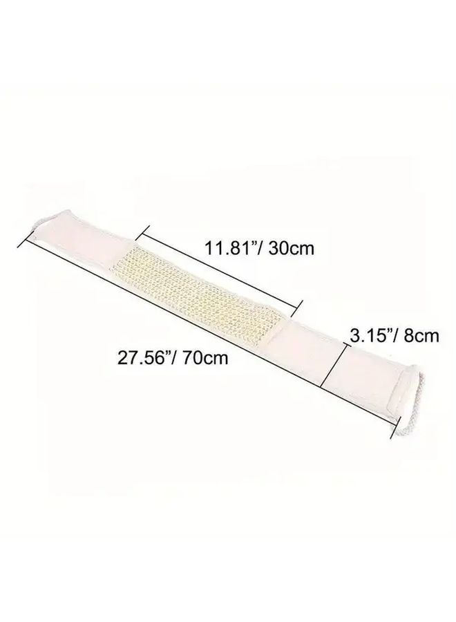 Beige Natural Soft Exfoliating Loofah Body Scrubber Gentle Massage Spa Sponge For Smooth Skin - Image 4
