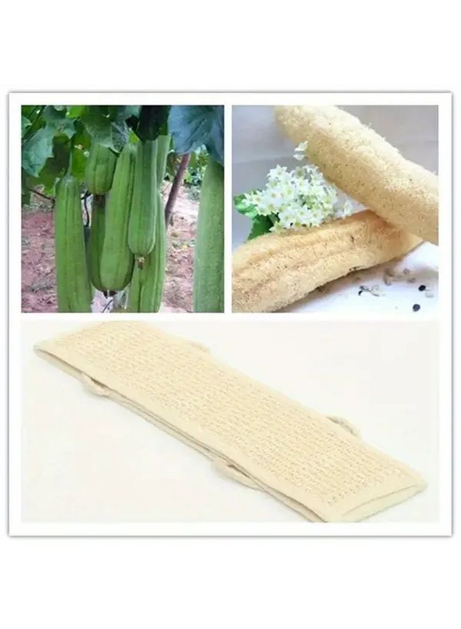 Beige Natural Soft Exfoliating Loofah Body Scrubber Gentle Massage Spa Sponge For Smooth Skin - Image 5