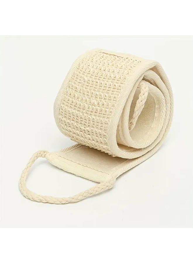 Beige Natural Soft Exfoliating Loofah Body Scrubber Gentle Massage Spa Sponge For Smooth Skin - Image 2