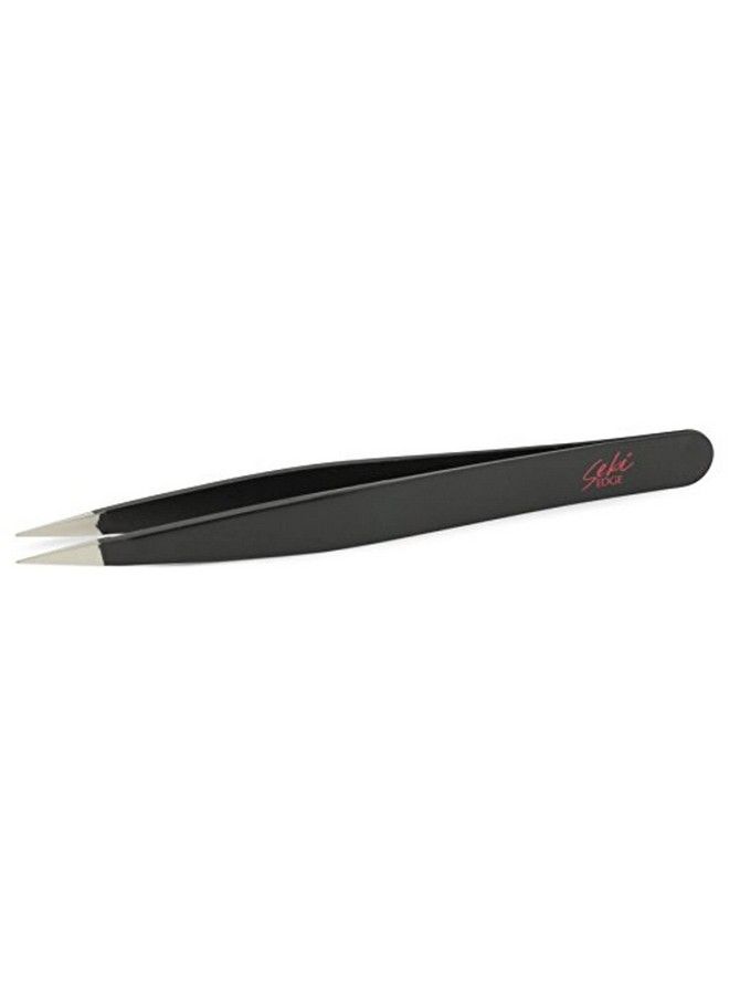 Seki Edge SS501 Black Stainless Steel Point Tweezer - Image 2