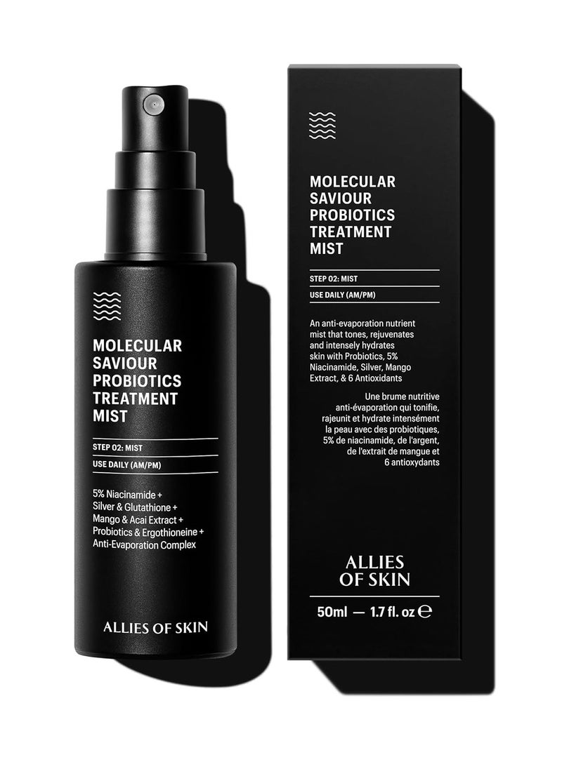 Allies of Skin Molecular Saviour Treatment Mist: Niacinamide, Glutathione. Face Spray for Hydration and Antioxidant Protection. Counteracts Jetlag and Fatigue 1.7 oz / 50 ml - pzsku/ZDC6F1BC3B4C0D7BDEB54Z/45/1741164880/b648b439-0bb8-41bc-9324-b39a5aca5af7