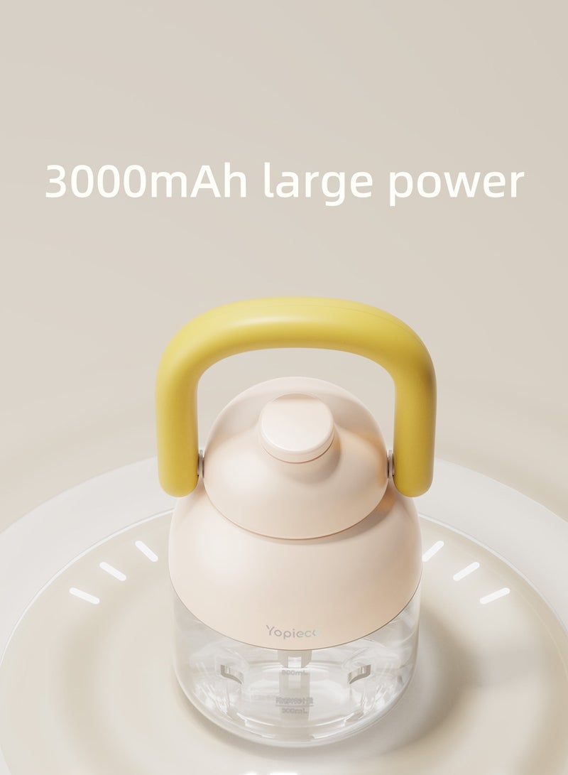 Portable Juicer, Multi-Purpose Large Capacity Juicing Bottle,Cordless, 1200ml Large Capacity,Portable Blender Rechargeable,for Shakes & Smoothies,for Juice,Type C  - Image 3