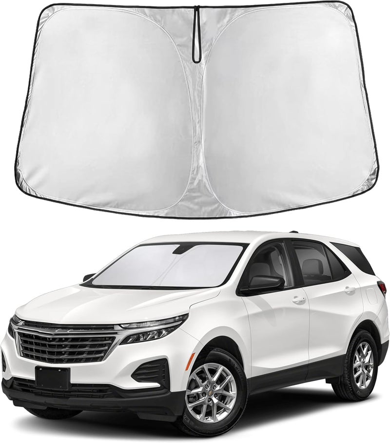ظلة زجاج أمامي من EcoNour لسيارة Chevrolet Equinox 2018-2022 2023 2024، واقي شمس للزجاج الأمامي والنافذة، حاجب وحماية من الأشعة فوق البنفسجية والحرارة، إكسسوارات سيارة - Image 1