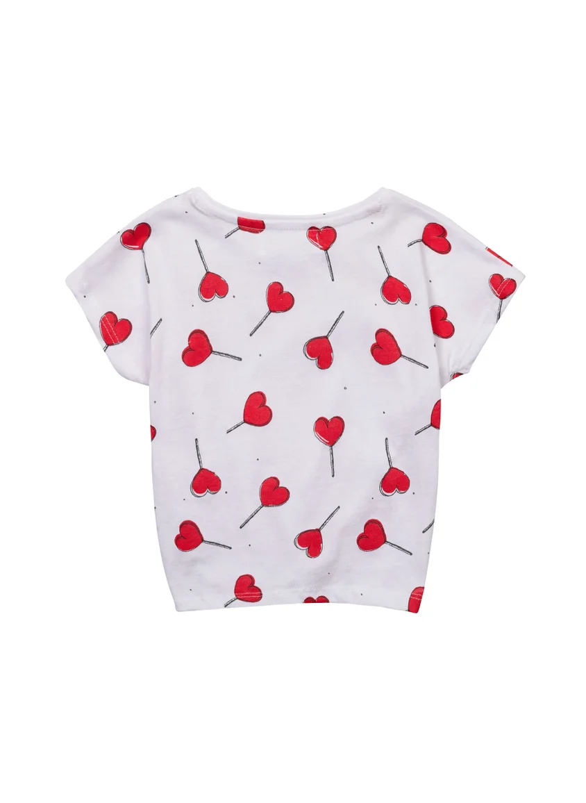 MINOTI Teen Girls Tie Front T-Shirt