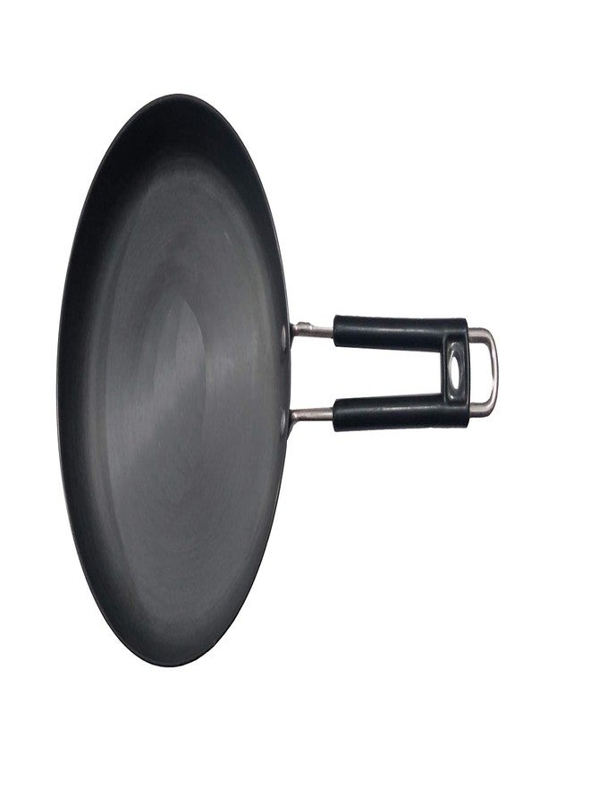 Stephy Hard Anodised Plain Fry pan(1.8 LTR. ) 23 cm _ Pack of 1 with Stainless Black Bakelight Handle - Image 2