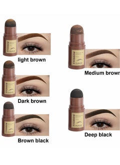 OUHOE 5color Eyebrow Stamp Stencil Kit One Step Brow Stamp Shaping Kit  - Image 1