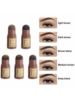OUHOE 5color Eyebrow Stamp Stencil Kit One Step Brow Stamp Shaping Kit  - Image 5