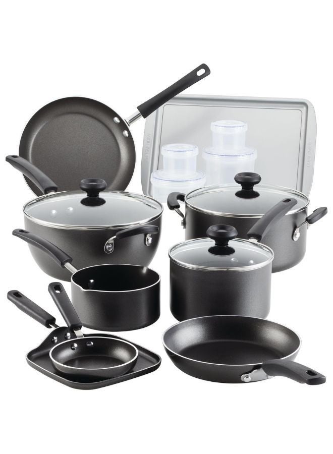 Prestige Farberware Cookstart Pots and Pans Set 20-Piece | Nonstick Cookware Set - Gray - Image 1