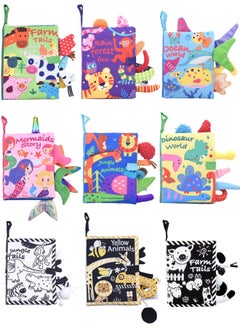 Generic Gbee Tail Cloth Book Baby Tear-resistant Early Education 3d Enlightenment Toy Fabric Book Baby Plaything Non-toxic-Color:Dinosaur Tail  - Image 5