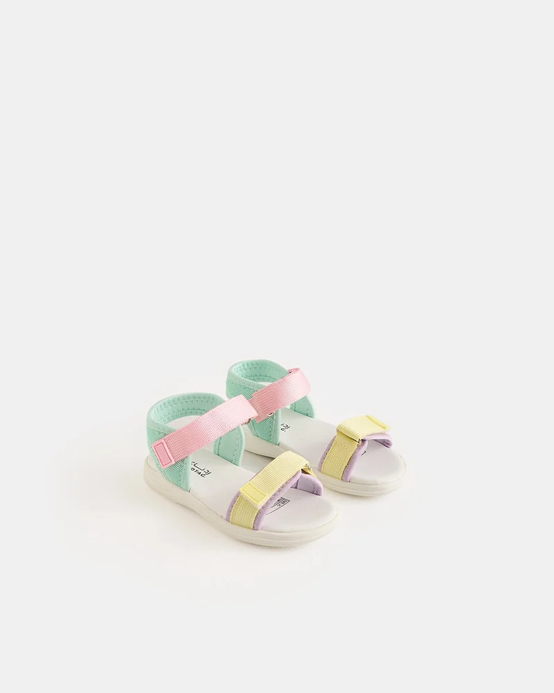 Redtag Infant Girls Assorted Strappy Sporty Sandals