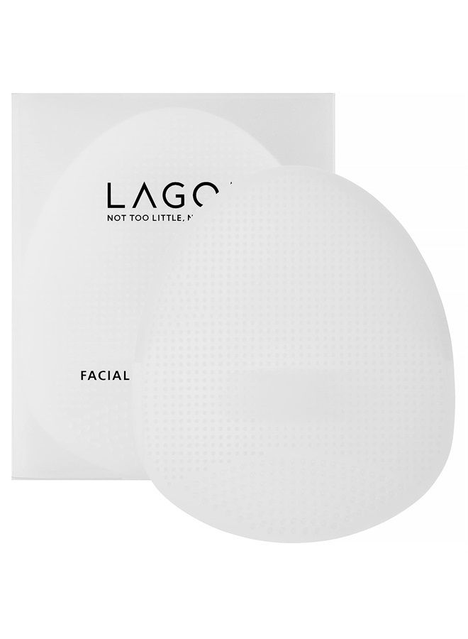 LAGOM Cellup Facial Cleansing Brush Medical-Grade Biocompatible Soft Silicone Pore Bristle Irritation-Free Deep Cleaning Gentle Face Wash Massage Scrub Exfoliating Pad for Sensitive Dry Oily All Skin - Image 1
