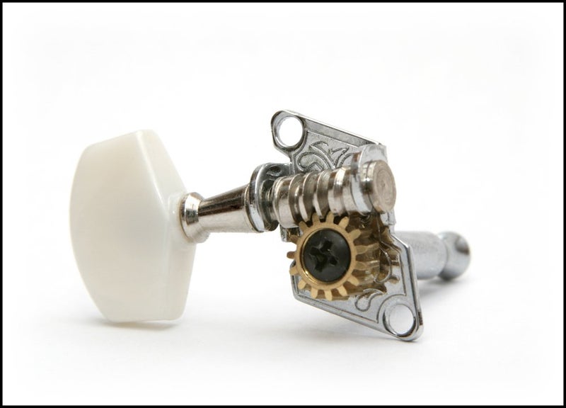 C. B. Gitty Cigar Box Guitar Parts: Shane Speal Signature Tuners for 4-string guitars - 2 left / 2 Right - Image 3