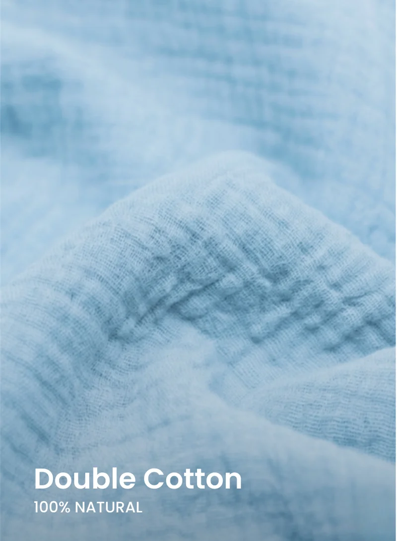 Just Nature Ice Blue Straight Fit Soft Cotton Trousers for Men | Best Price UAE
