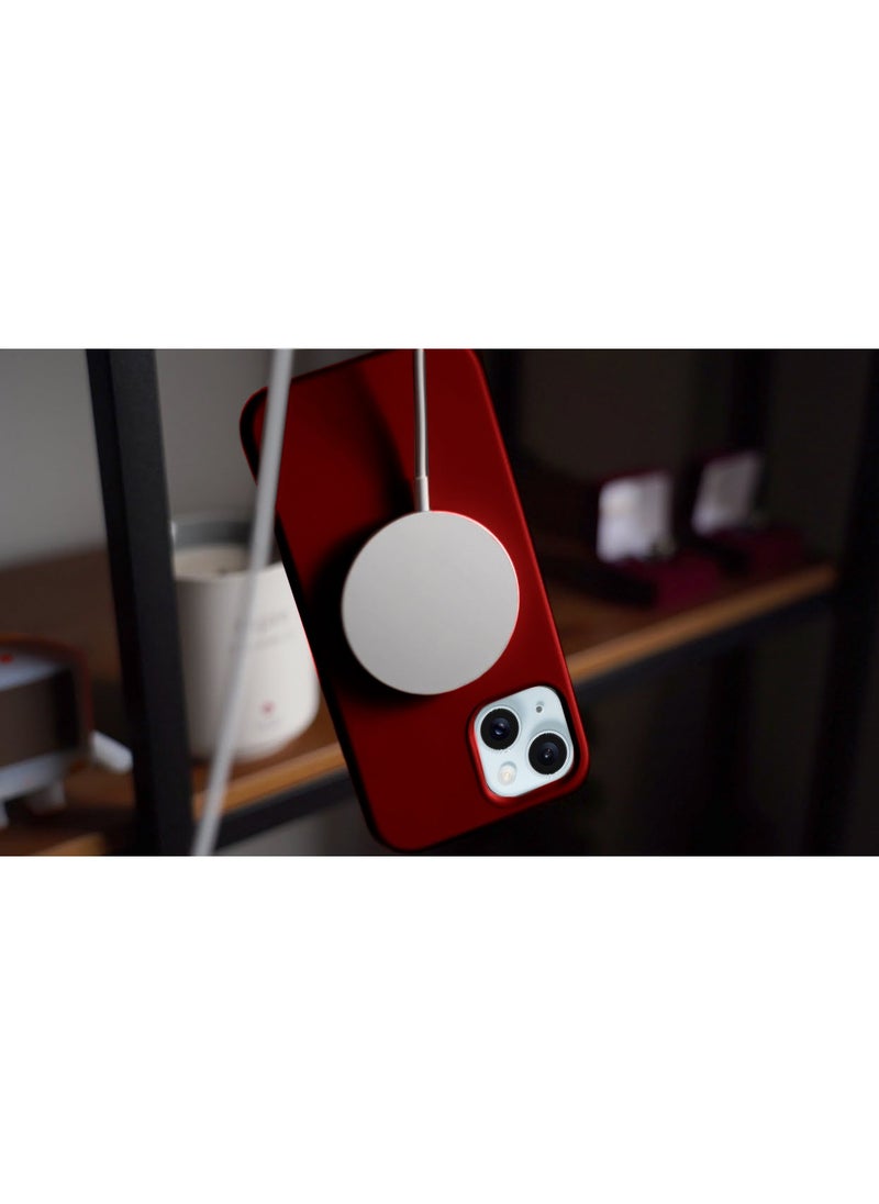Wtech - Soft Liquid Silicone Case Cover For Apple iPhone 15 Plus 2023 Maroon - Image 1