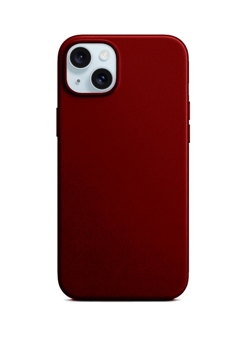 Wtech - Soft Liquid Silicone Case Cover For Apple iPhone 15 Plus 2023 Maroon - Image 1