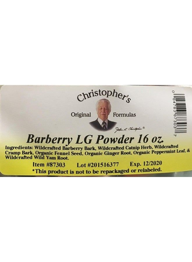 Christopher's Original Formulas, Barberry Lg Powder, 16 Oz - Image 2