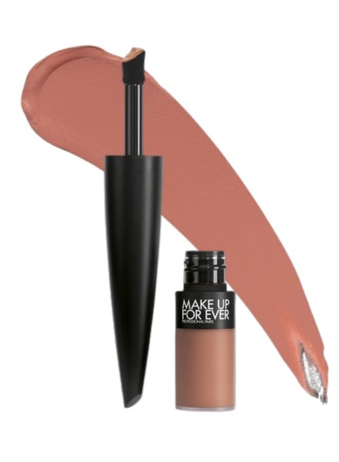 MAKE UP FOR EVER Rouge Artist For Ever Matte 24HR Longwear Liquid Lipstick 4.5ml – Shade 190 Always Au Naturel (Peachy Nude) – Transfer-Proof, High-Pigment, Comfortable Matte Lip Color - Image 1