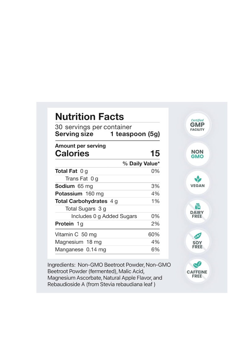 Humann Superbeets Circulation Superfood Original Appple Flavor 5.3oz 150g  - Image 2