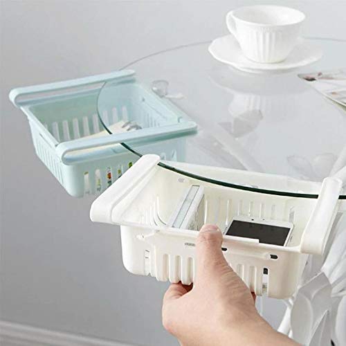 Generic Fridge Organizer Drawer 4pcs Adjustable Fridge Storage Basket Fridge Racks Tray Sliding Storage Racks4pcs  - Image 2