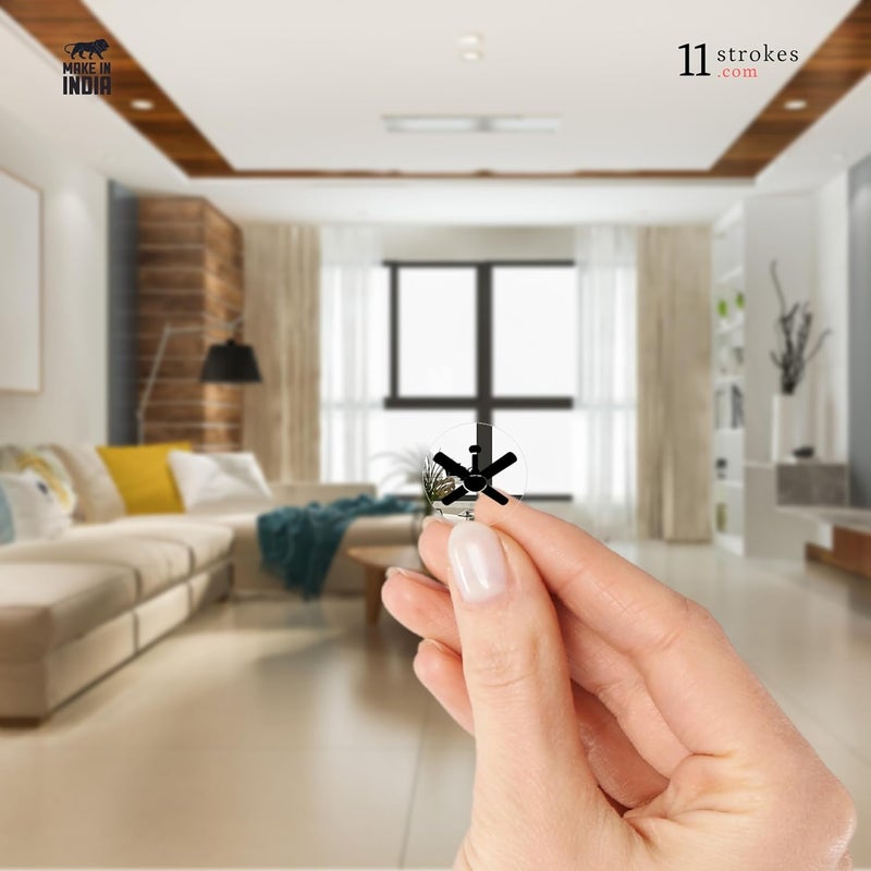 11 Strokes Black & White Switch Board Stickers - 3 Self-Adhesive Sheets, Electric Labels, Transparent Stickers for Home Wall Switches-Vinyl - Image 4