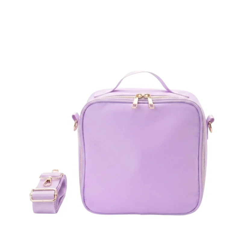 القبيلة السعيدة Personalised Kids Lunch Bag, Lilac