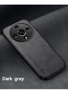 Color Fans Case for Honor X9b 5G 6.78 inch Cover Bumper Built-in Metal Plate Dark Grey  - Image 2