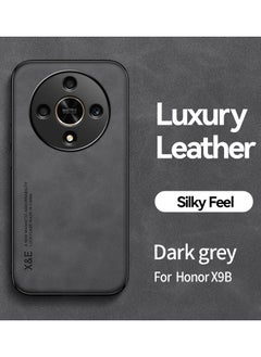 Color Fans Case for Honor X9b 5G 6.78 inch Cover Bumper Built-in Metal Plate Dark Grey  - Image 1
