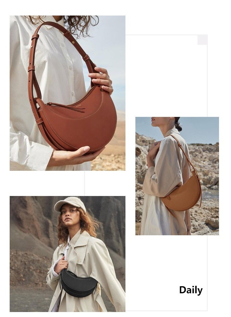 NIBEMINENT - Polene crescent bag single armpit bag crossbody bag - Image 1