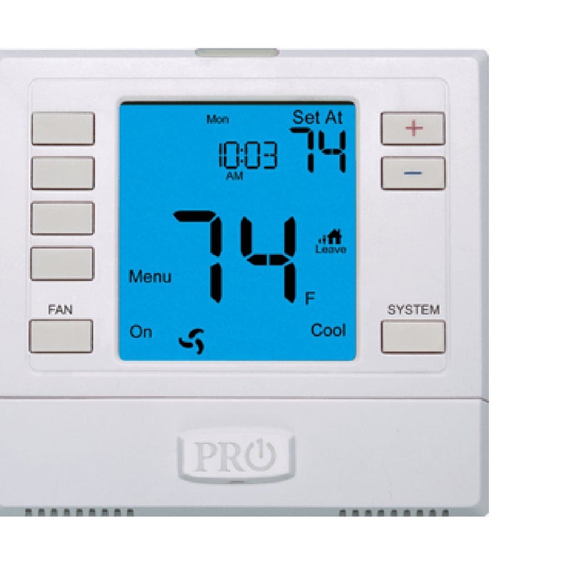 PRO1 IAQ استشعار PRO1 IAQ T755S متوافق مع شاشة تعمل باللمس 3 ساخن/2 بارد ترموستات لمدة 7 أيام مع شاشة 6 بوصة، أبيض - Image 3