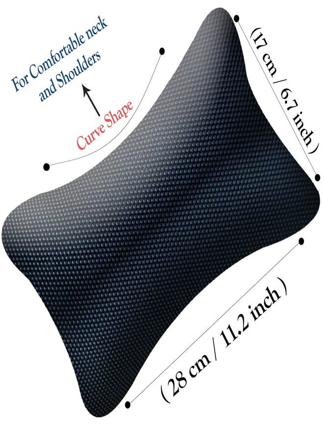 PulGos Car Neck Cushion in Dotted Design Black Leatherette Material for_PR983 - Image 4