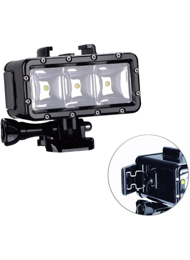 ضوء فيديو LED عالي الطاقة قابل للتعتيم ومقاوم للماء، ضوء ليلي للغوص تحت الماء - Image 3