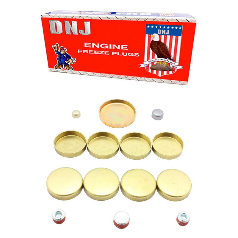 مجموعة سدادات تجميد نحاسية DNJ FPS3125 لسيارات شيفروليه GMC أولدزموبيل إيسوزو 43L V6 OHV ذات الشحن الطبيعي