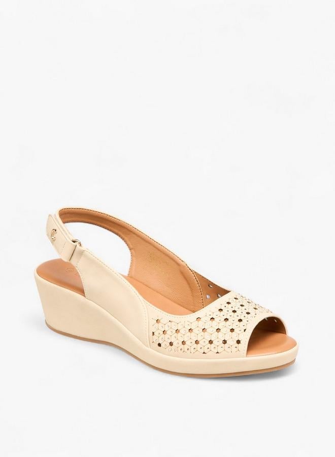 Le Confort Women Cutout Detail Wedge Heel Sandals - Image 2