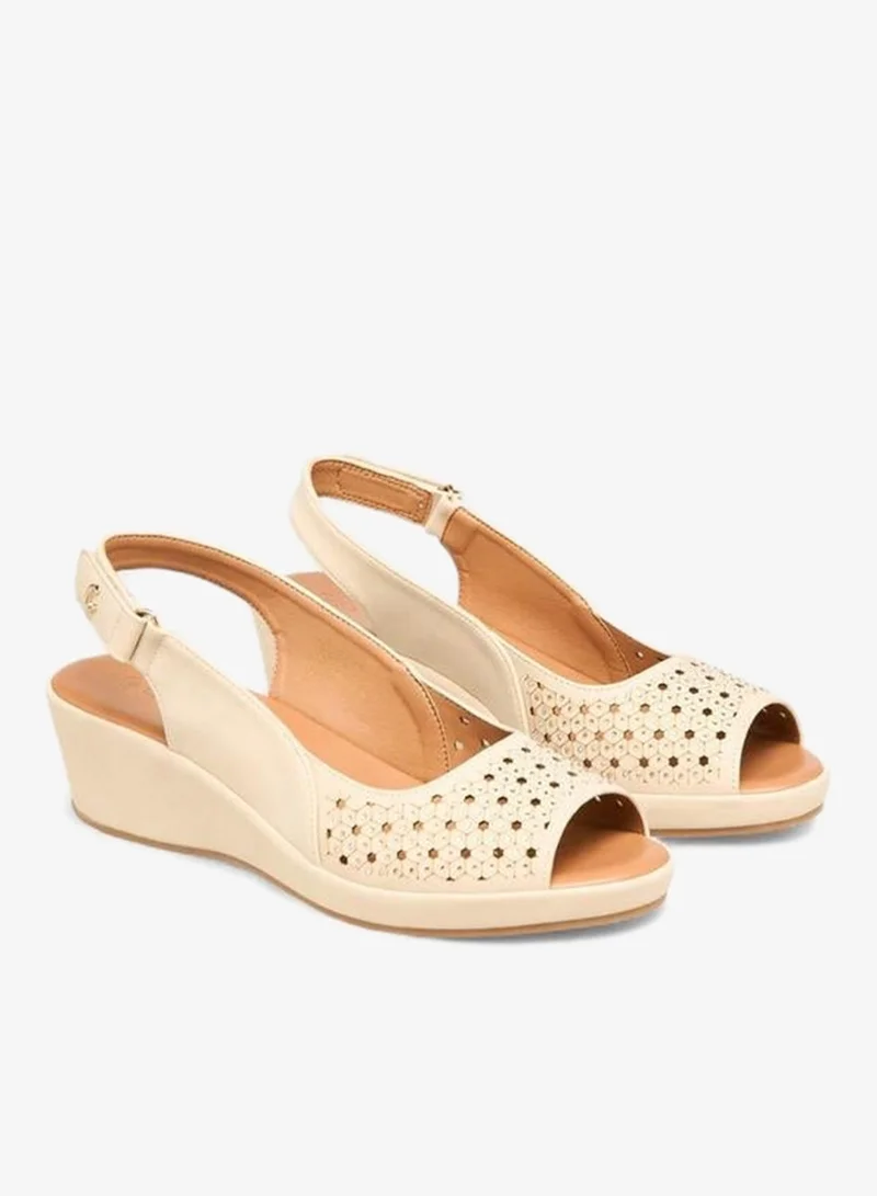 Le Confort Women Cutout Detail Wedge Heel Sandals