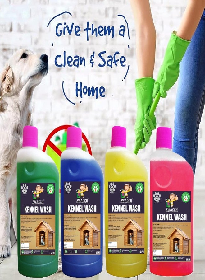swacch Kennel Wash (500ml) (Combo Pack of 4) Jasmine, Lavender, Lemon & Rose I Pet Stain & Odour Remover I Pet Floor Cleaner Liquid I Dog and Cat Friendly - Image 2