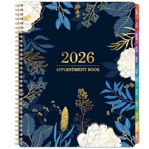 Indeme 2026 Appointment Book - Weekly Appointment Book 2026, Jan 2026 - Dec 2026, 2026 Planner, 9" x 11", Planner 2026 with Tab, Half Hour (30 Mins) Interval - Image 1
