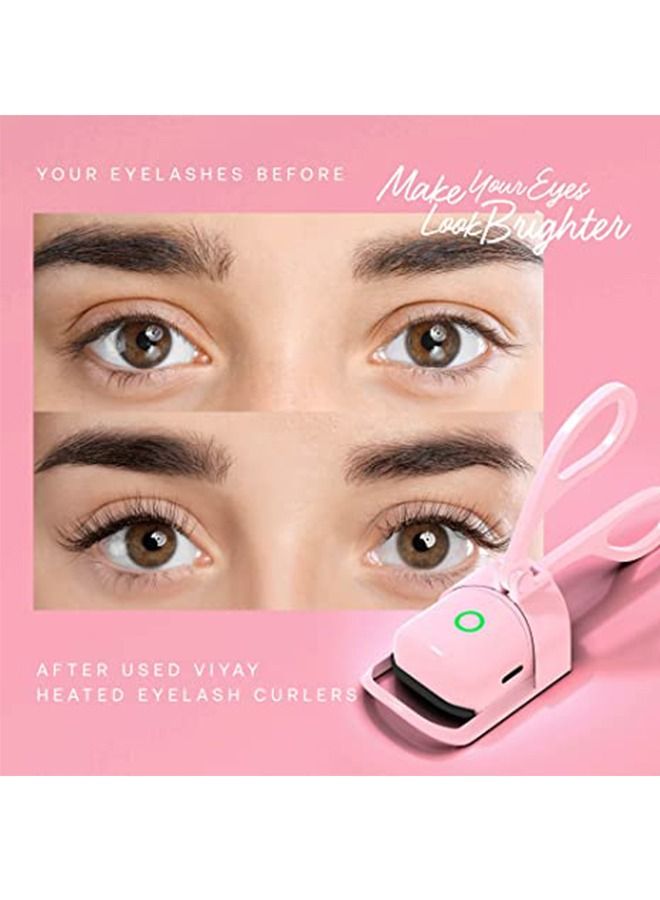 قابل للشحن الكهربائية المحمولة مجعد الرموش الوردي - Image 2